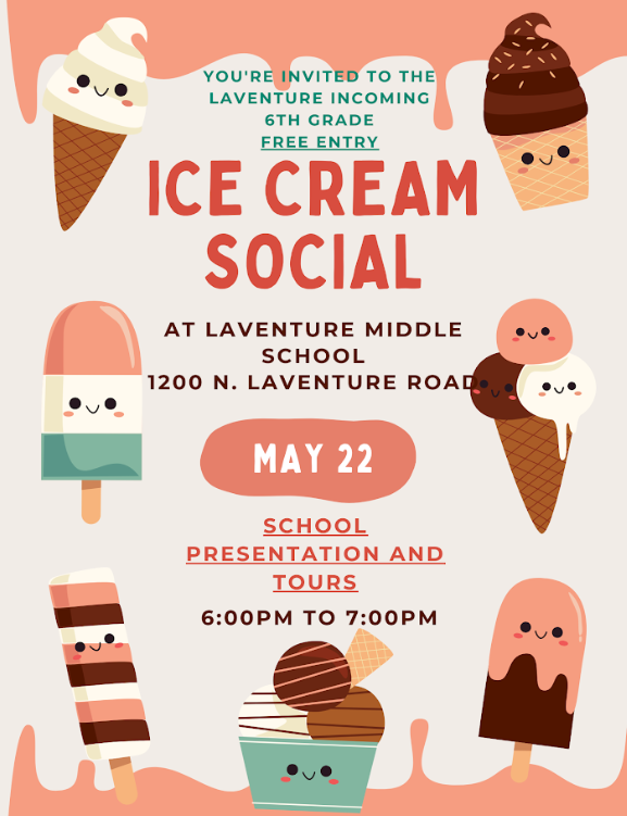 Ice cream social flyer